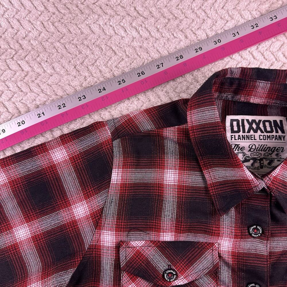 Dixxon Women’s Small ‘The Dillinger’ Red And Black Flannel Rare Sold Out Limited - Picture 10 of 16